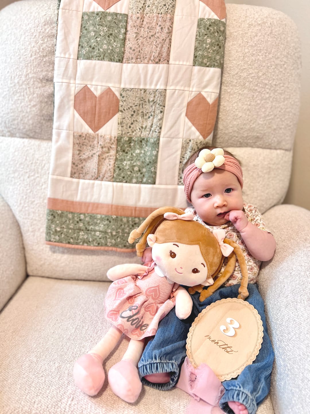 Customer photo review of Personalized Love Basket