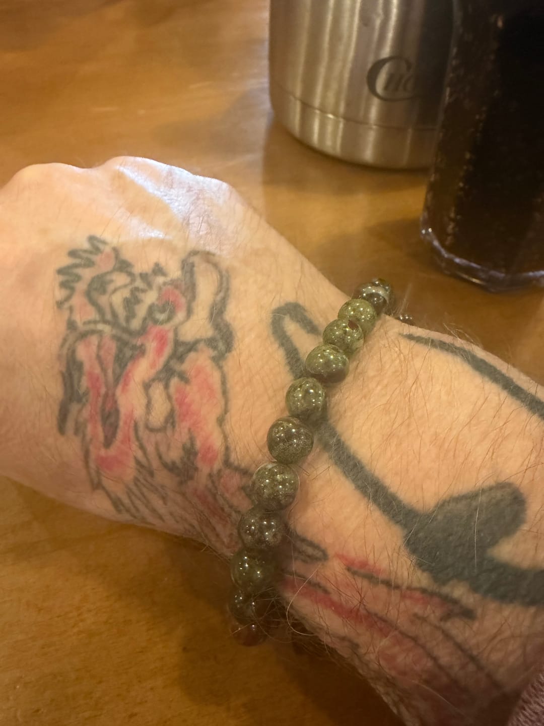 Customer photo review of Bloodstone Bracelet