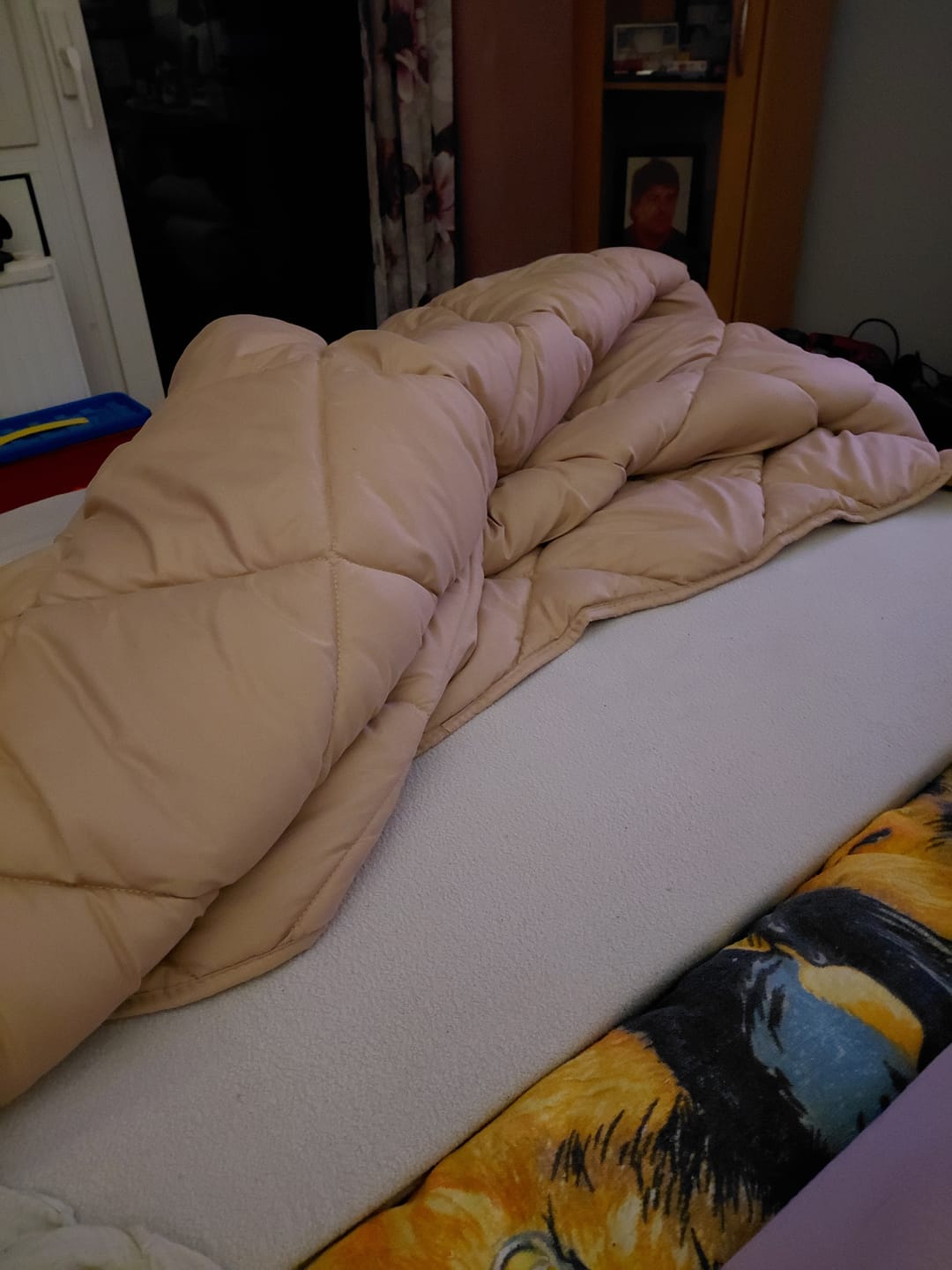 Customer photo review of Bettdecke Ohne Bezug Matt Satin Taupe (220 cm Länge)