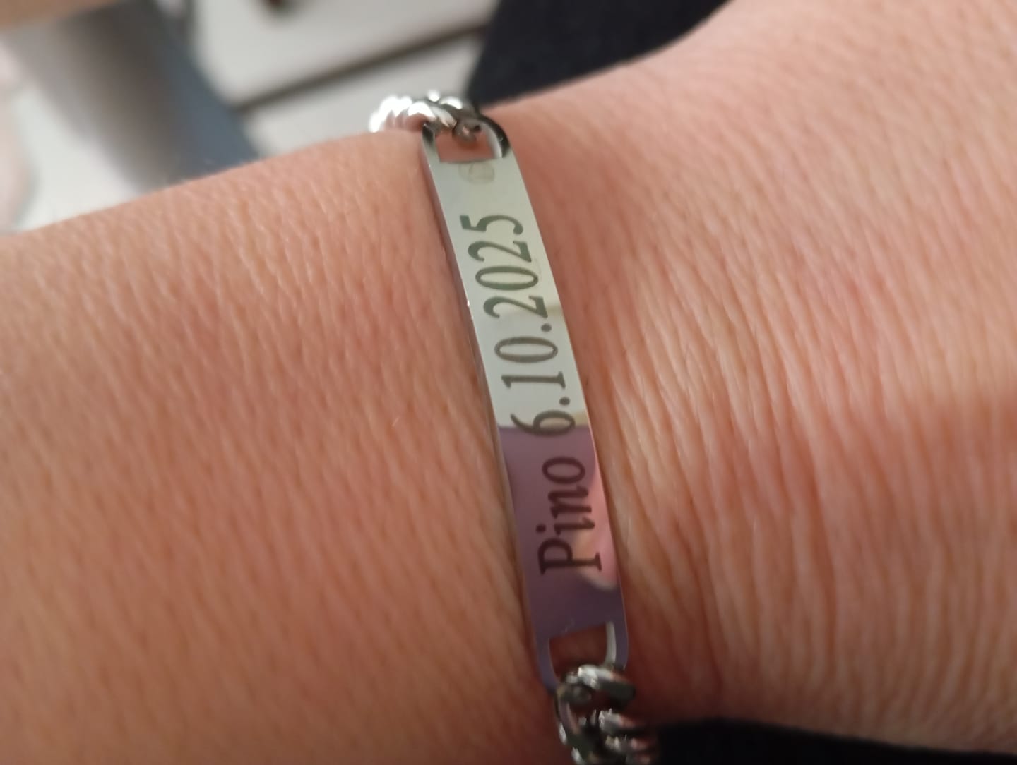 Customer photo review of Bracciali per Coppia Personalizzati con Incisione ✦ Unione Eterna