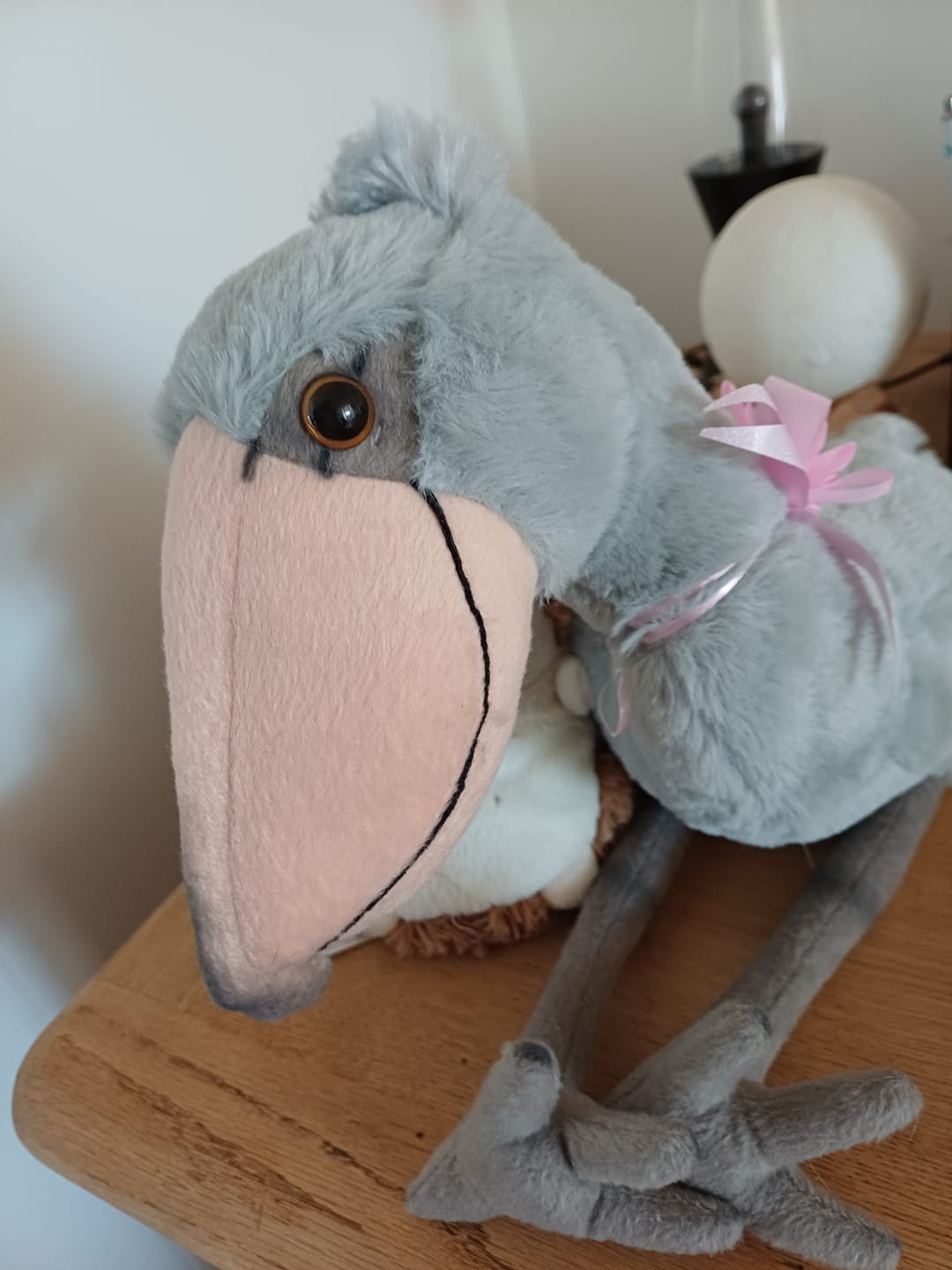 Customer photo review of Shoebill Stork Bird Soft Stuffed Plush Toy