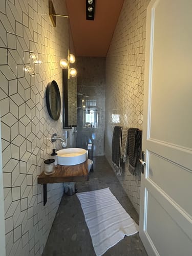 Customer photo review of Tide Triko Örgü Banyo Paspası Beyaz