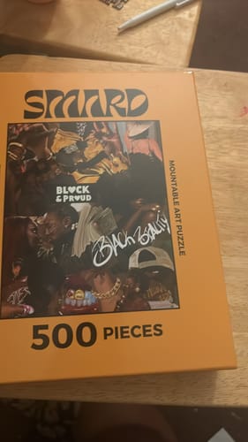 Customer photo review of Black & Proud Collage Puzzle