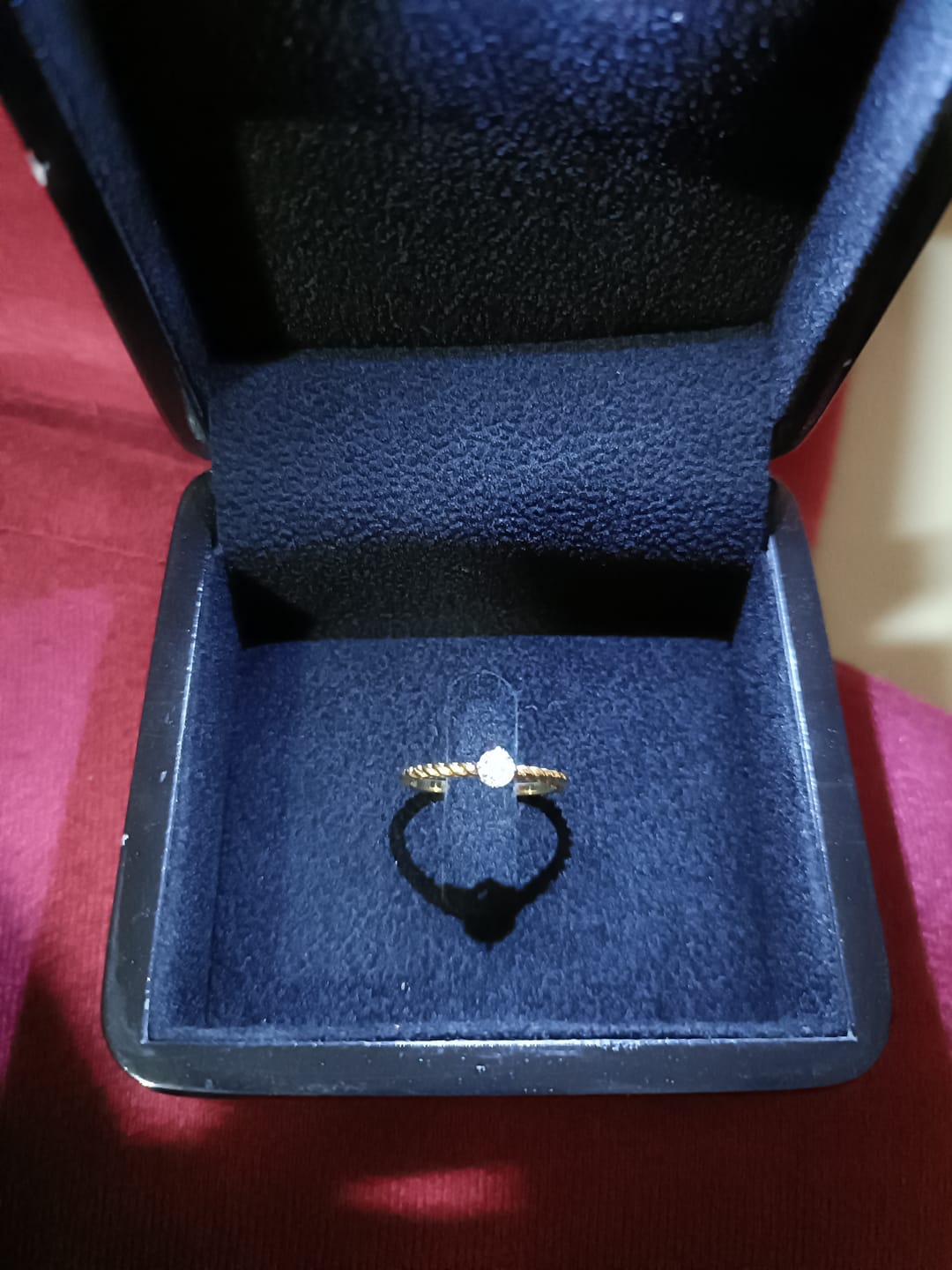 Customer photo review of 0.22ct Lab Grown Diamond Ring in 18kt Gold Vermeil