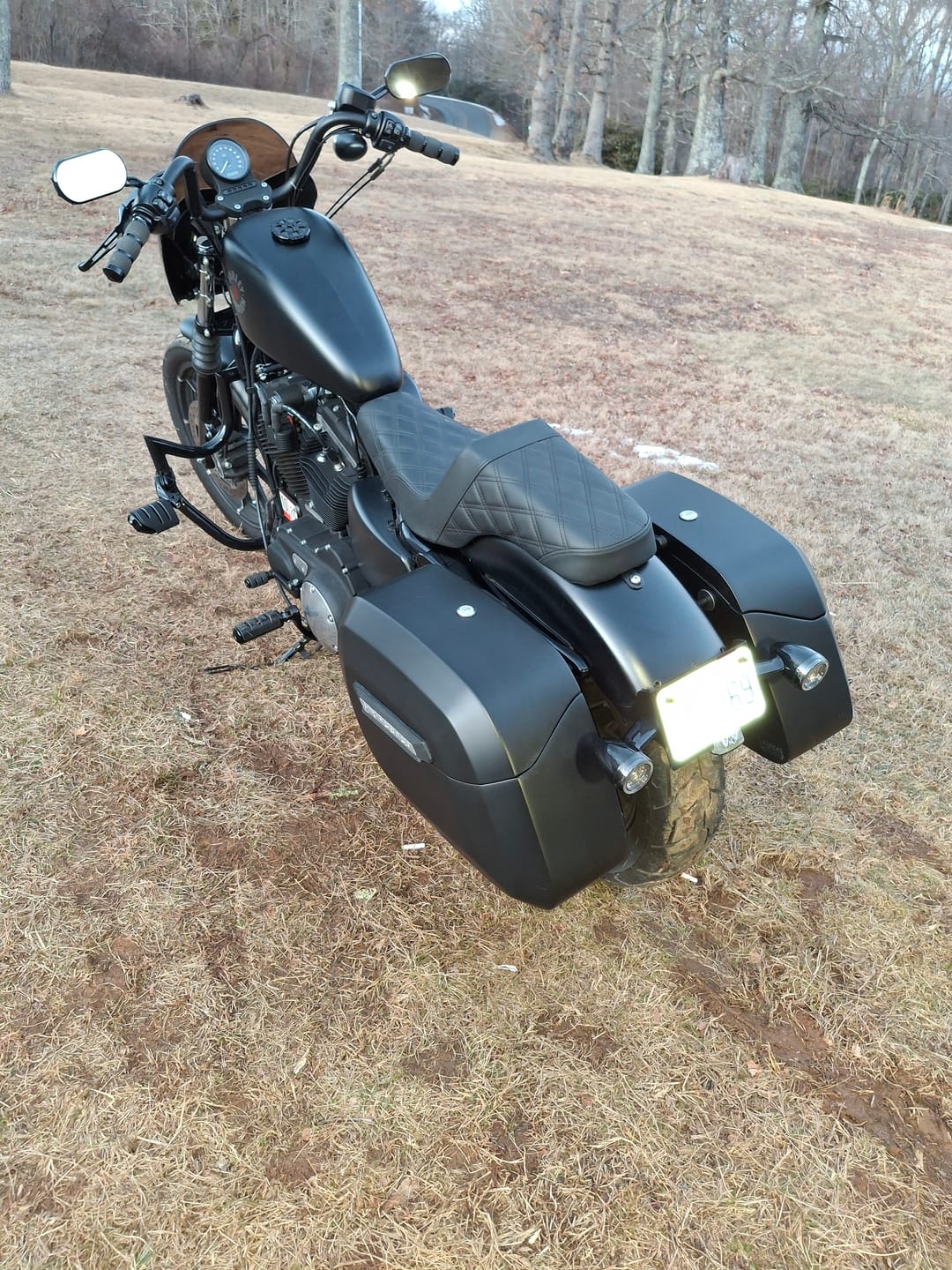 Customer photo review of Viking License Plate and Turn Signal Relocation Kit For Harley Sportster (Side Mount Licence Plate)