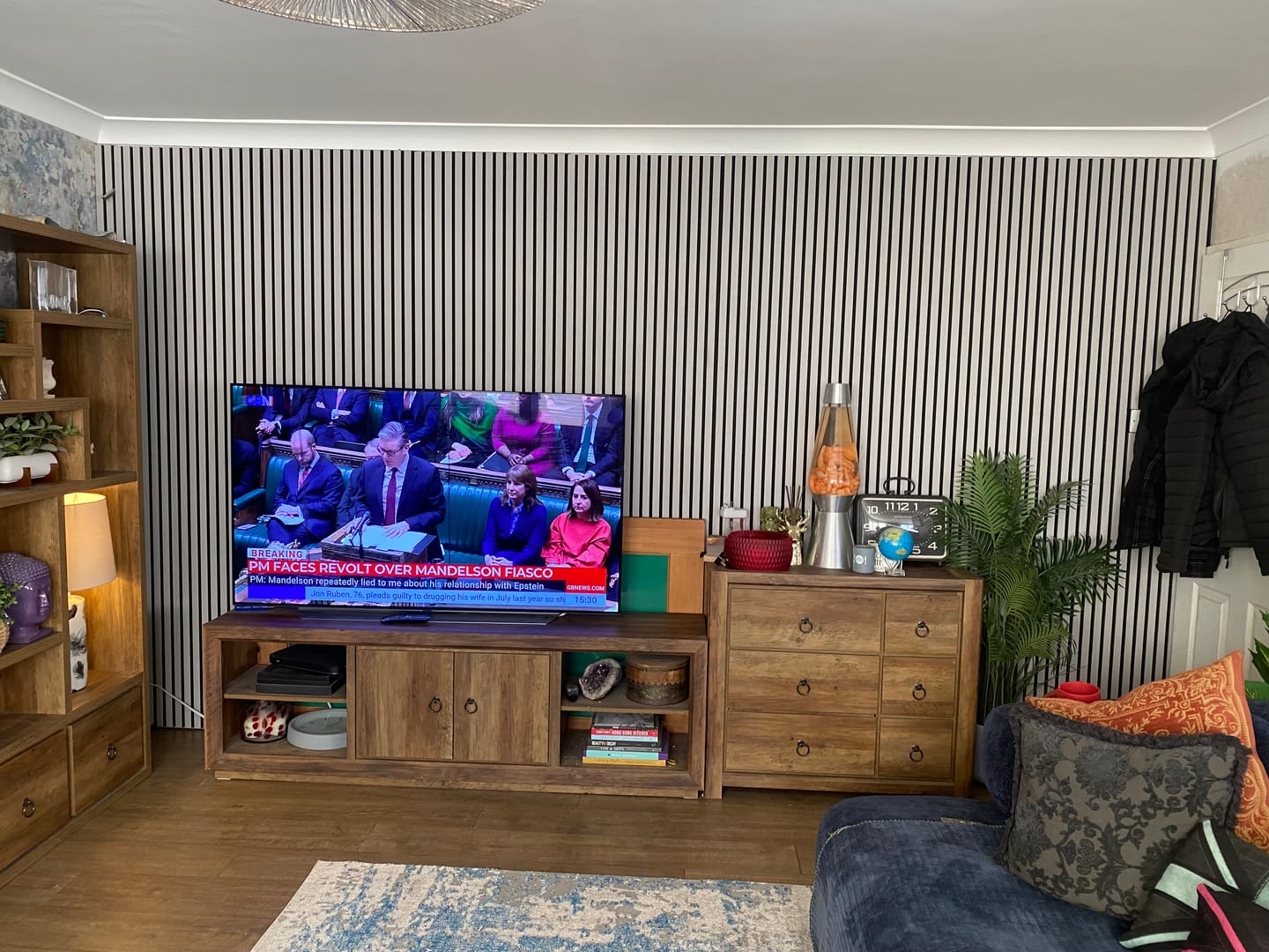 Customer photo review of Acoustic Slat Wall Panel - Grey Oak