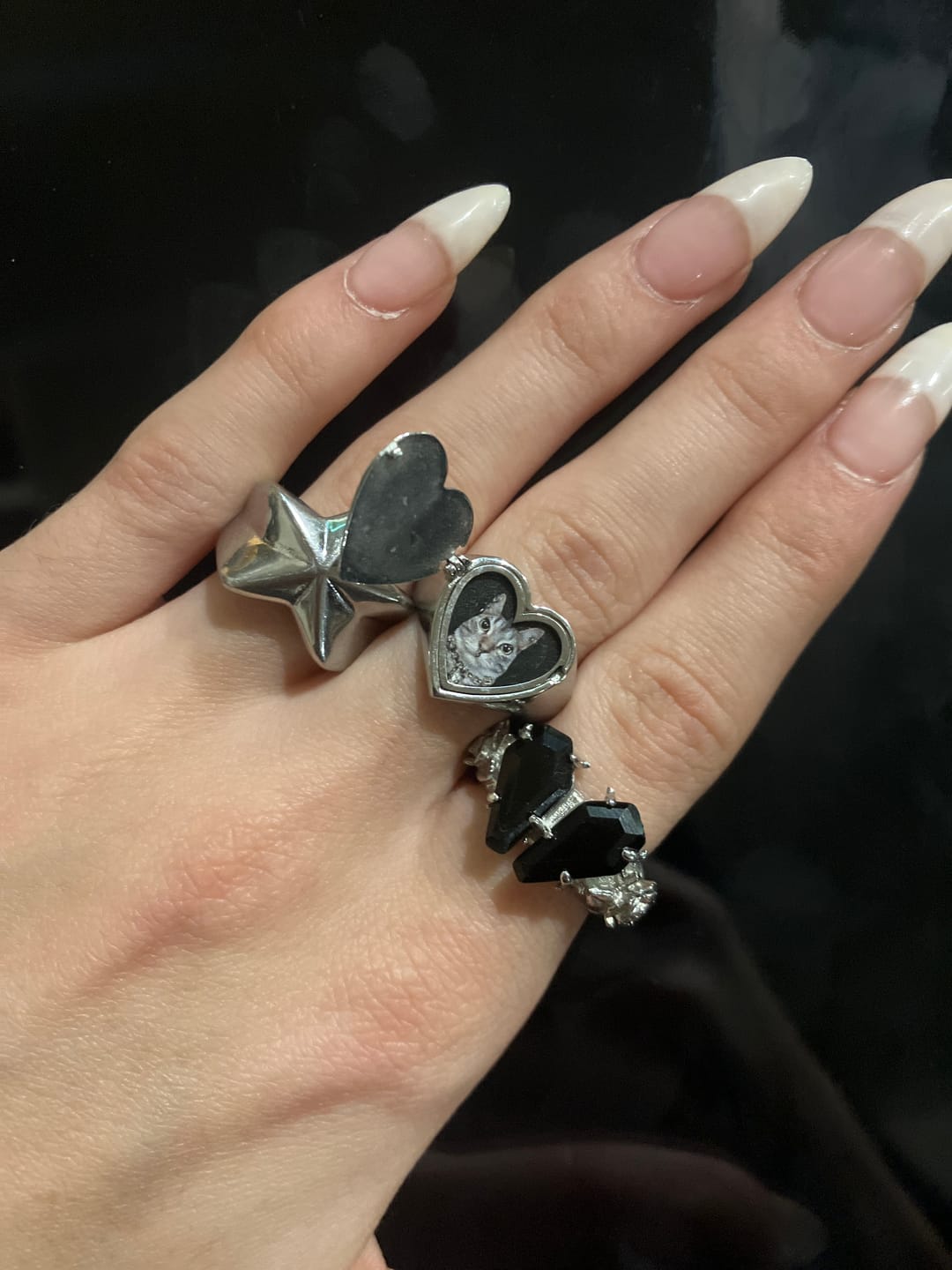 Customer photo review of LOCKET HEART RING