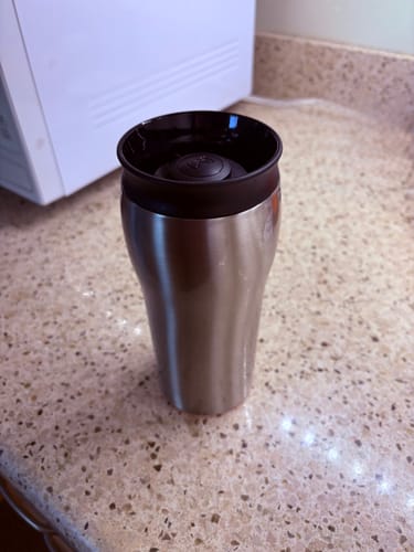 Customer photo review of Mighty Mug - Stainless Steel - Silver - 12 oz