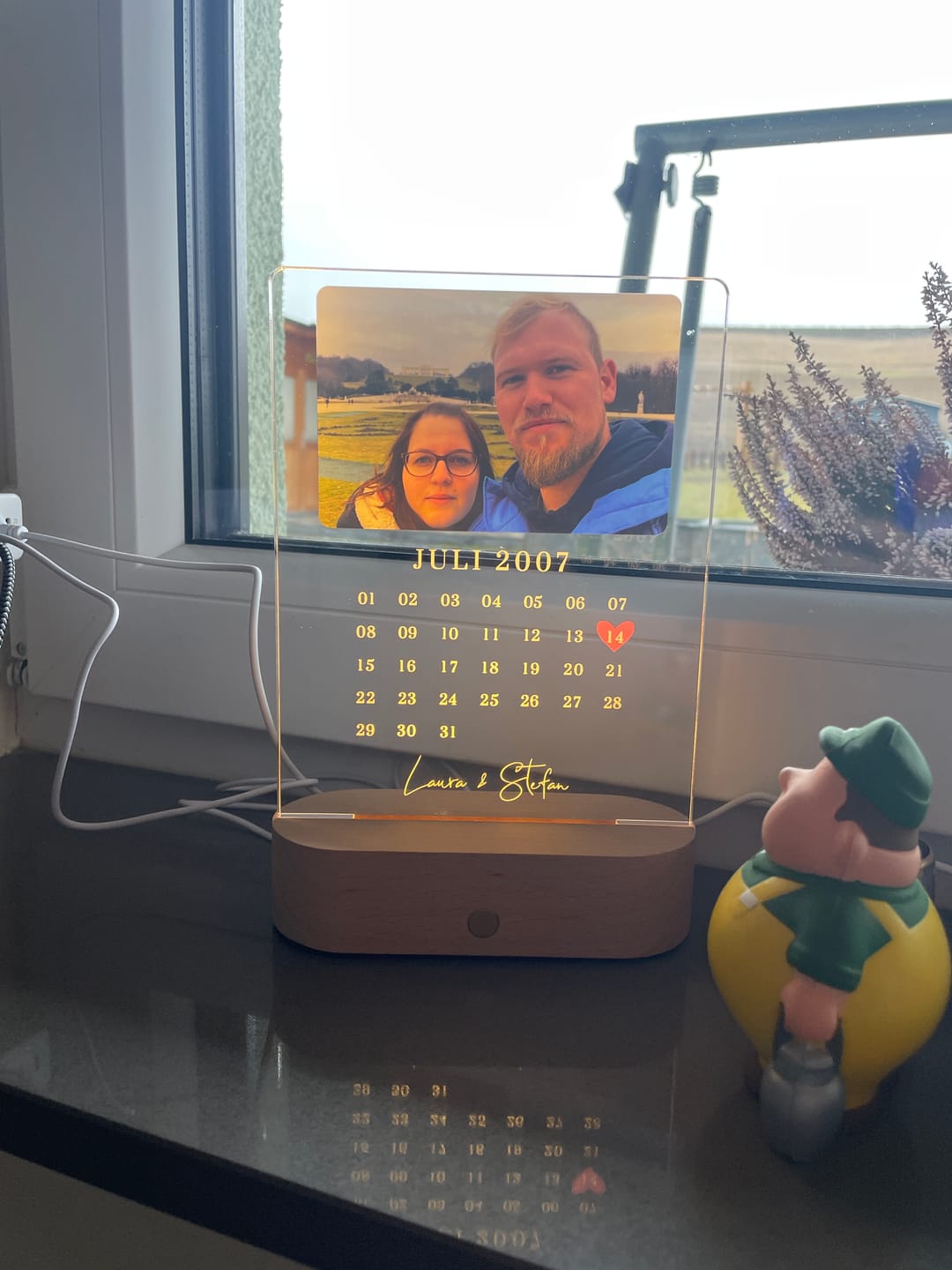 Customer photo review of Euer Datum - Liebeslicht mit Foto und Kalenderblatt