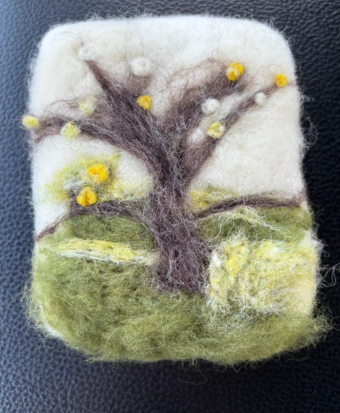 Customer photo review of Spring Blooms Mini Needle Felting Kit