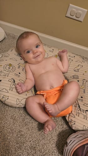 Customer photo review of Bamboo One-Size All-in-One Diaper