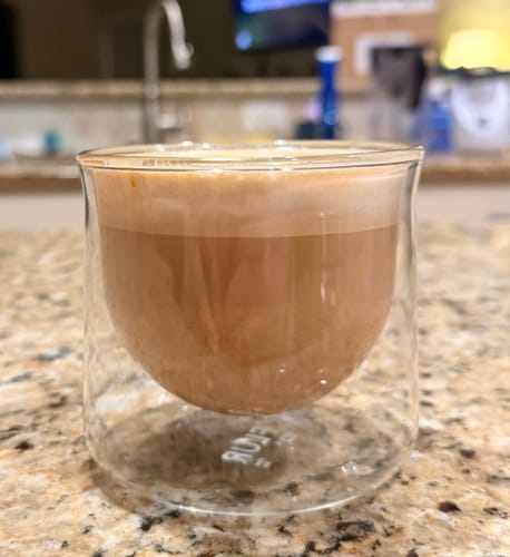 Customer photo review of FLUR Latte XL Glasses