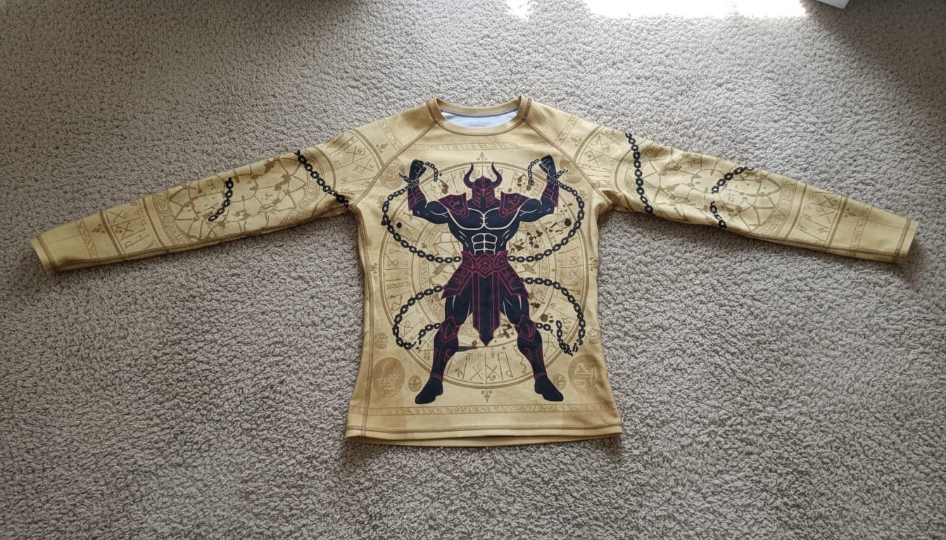 Customer photo review of Iron Fighter BJJ Rashguard