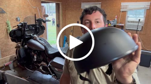 Customer video review of Smallest lightest DOT Beanie Helmet Flat Black No Peak