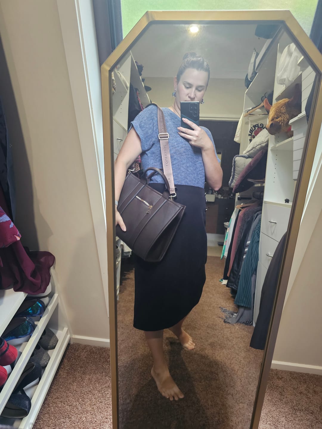 Customer photo review of Logo Bag Strap - Choco