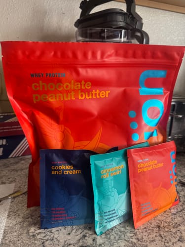 Customer photo review of Protein Samples (try them all)