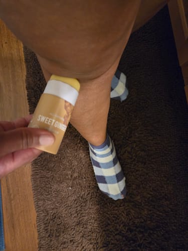 Customer photo review of Sweet Ginger Vapor Rub Stick