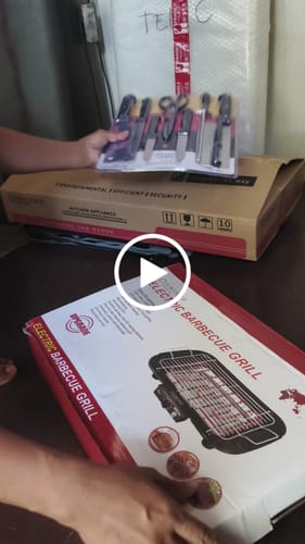 Customer video review of Eurohauz™ Smokeless Grill with FREE 8pcs KNIFE SET