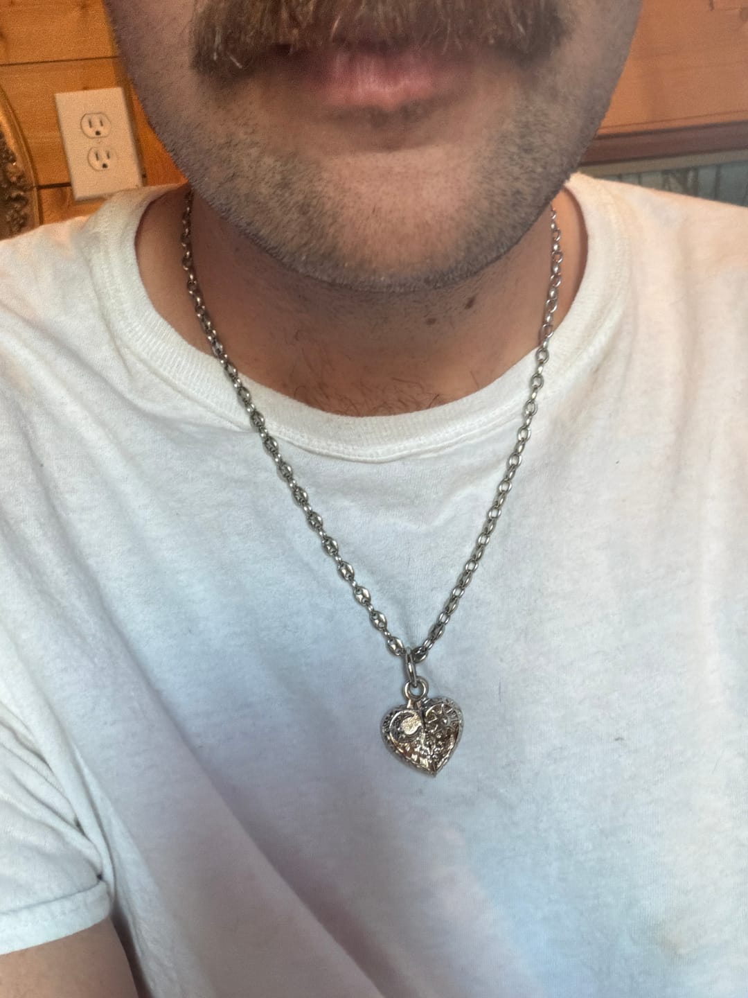 Customer photo review of COSMIC HEART PENDANT