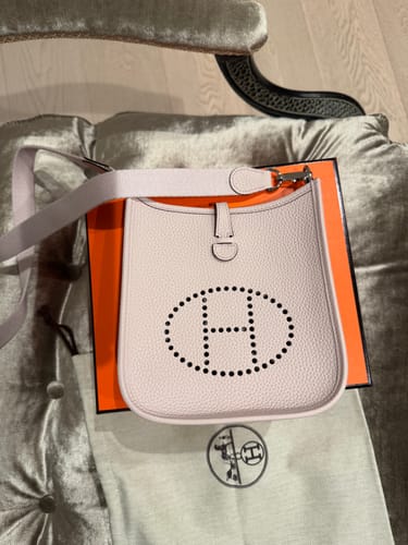 Customer photo review of Mini Evelyne 18cm Light Pink Togo Shw
