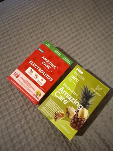 Customer photo review of Electrolitos en Polvo Sabor Piña 12 Sticks