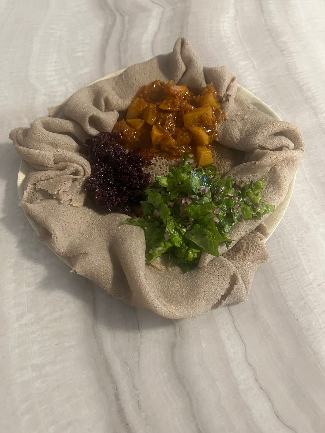 Customer photo review of Ethiopian Injera (እንጀራ)