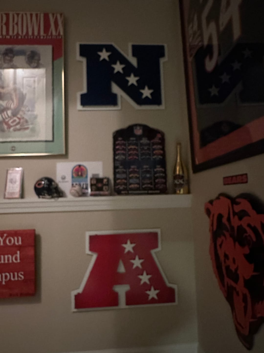 Customer photo review of National Football Conference 3D Vintage Metal Wall Art