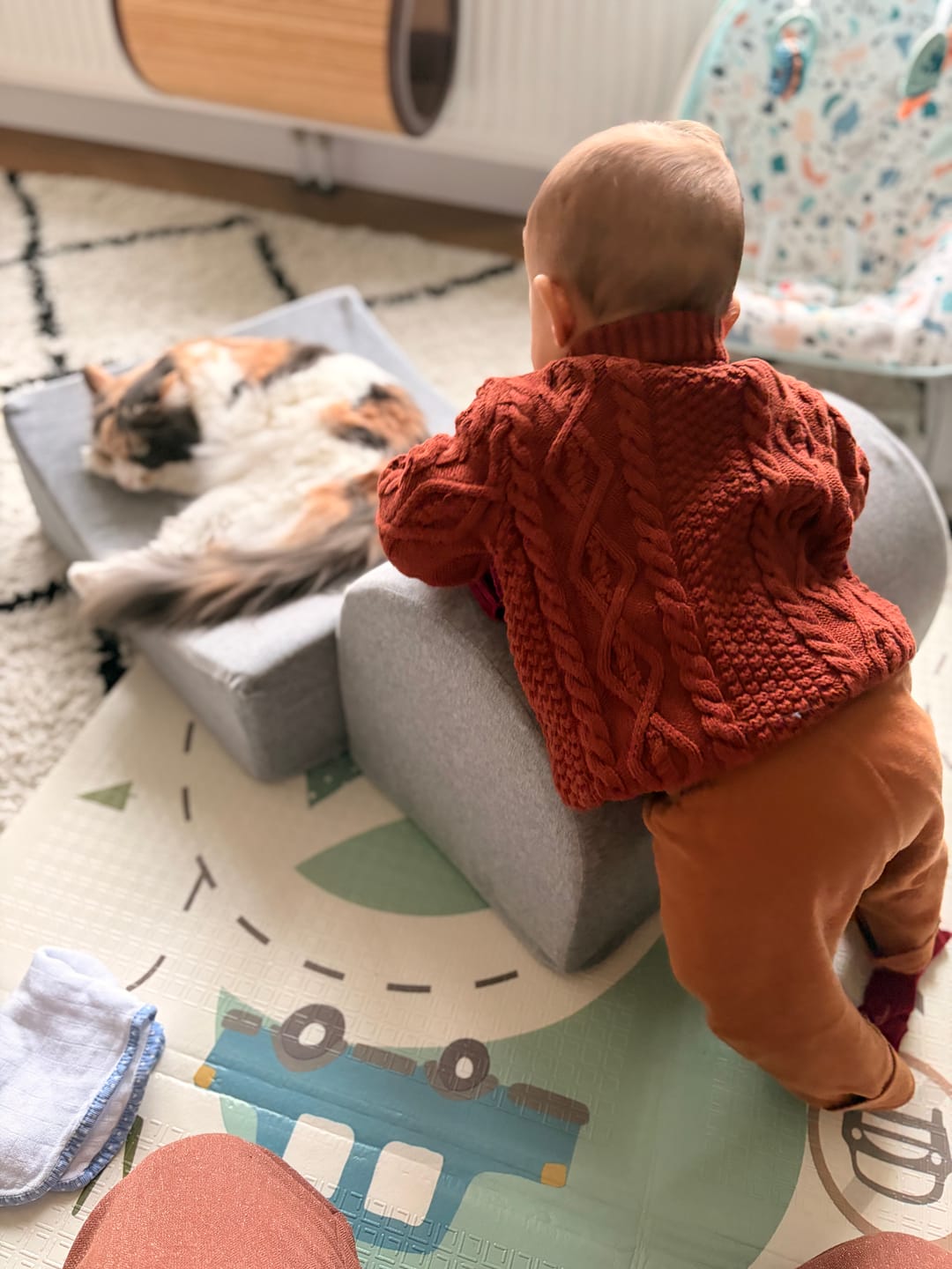 Customer photo review of Ginger Aran Knitted Jumper