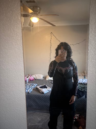 Customer photo review of Void Tech™ Nightfall Longsleeve Compression [HEAVENLY RED]