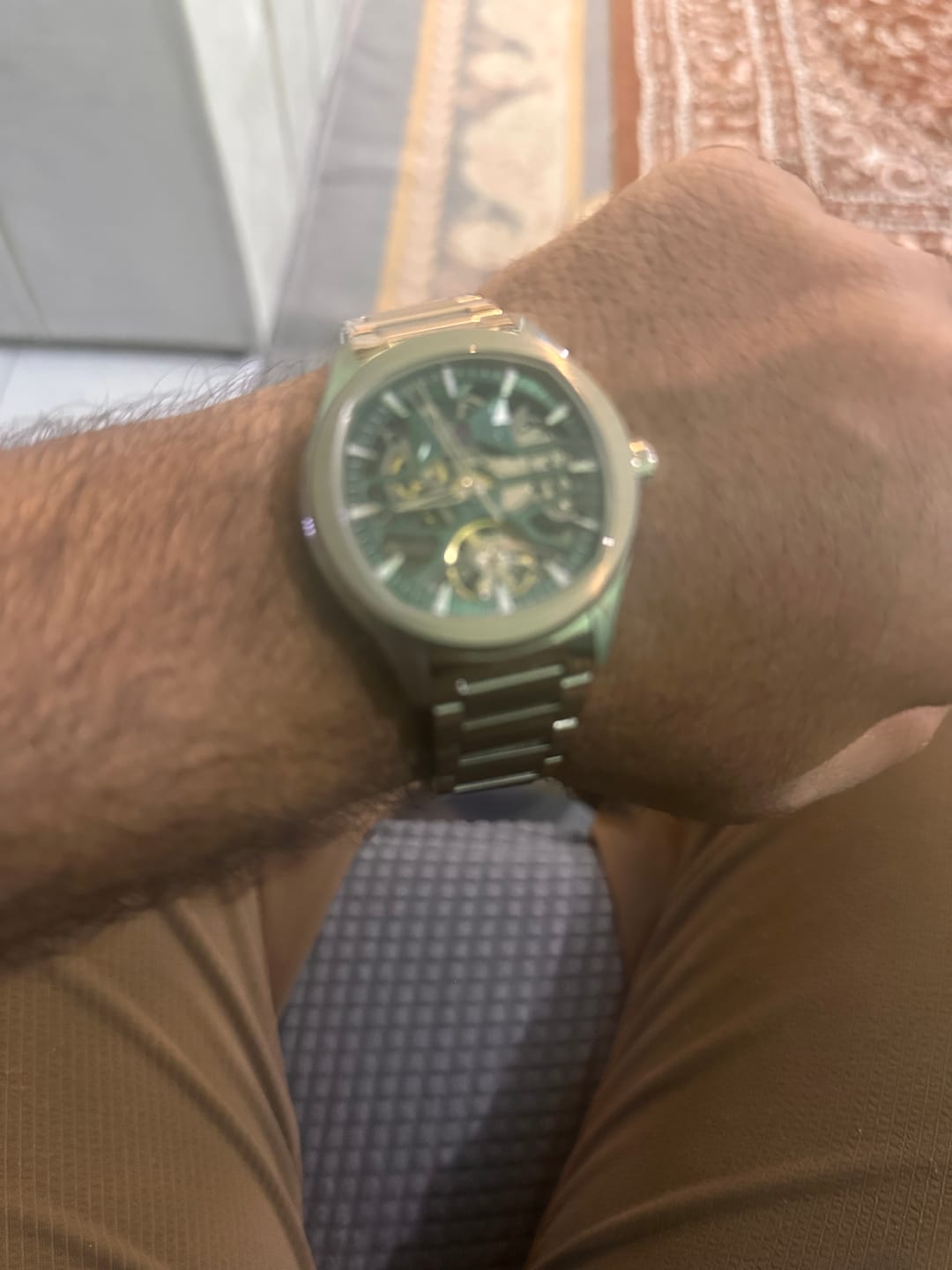 Customer photo review of JC-9-204G-5 Automatic Skeleton Men’s Watch – Steel Case & Strap