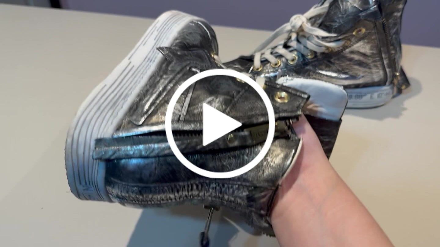 Customer video review of ZAPATILLA ALLEN ARGENTO