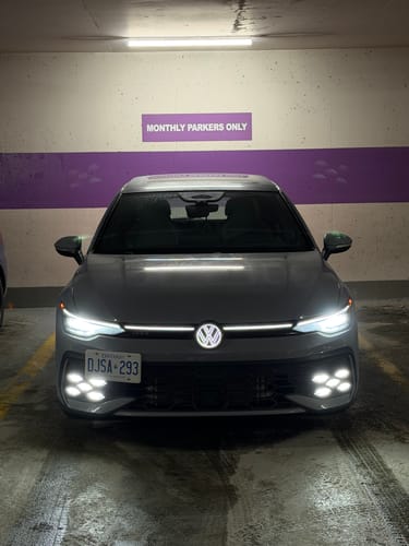 Customer photo review of 22-Up Volkswagen Golf GTi MK8 Tow Hook License Plate Mount Bracket