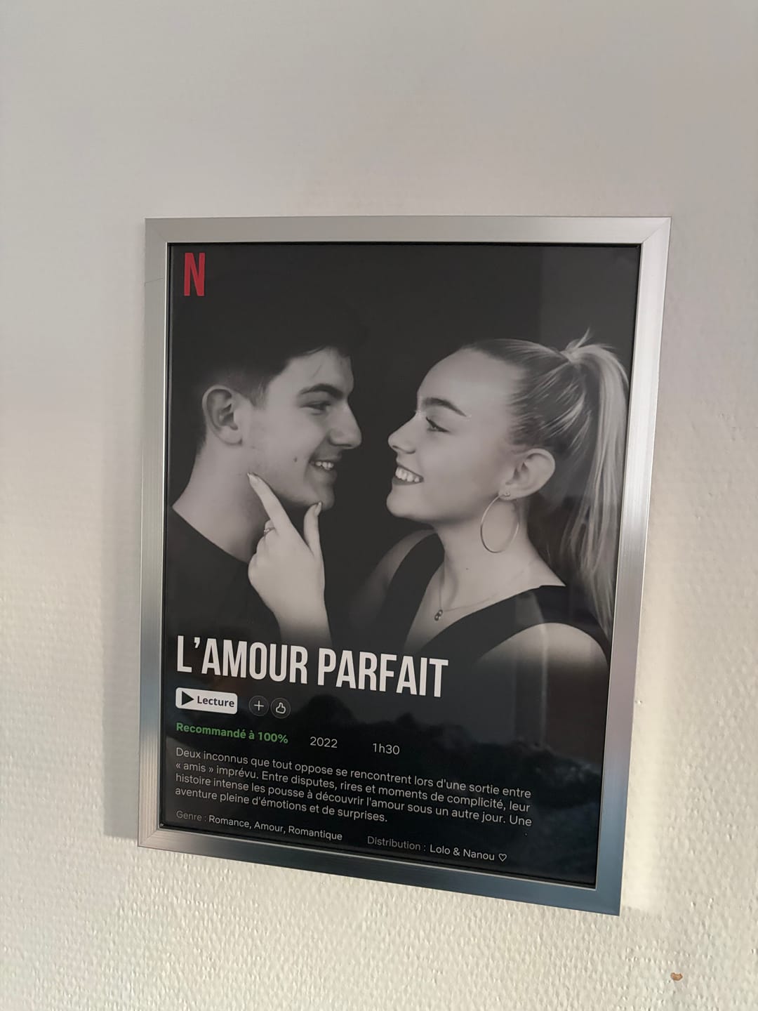Customer photo review of Notre Propre Film - Affiche personnalisée