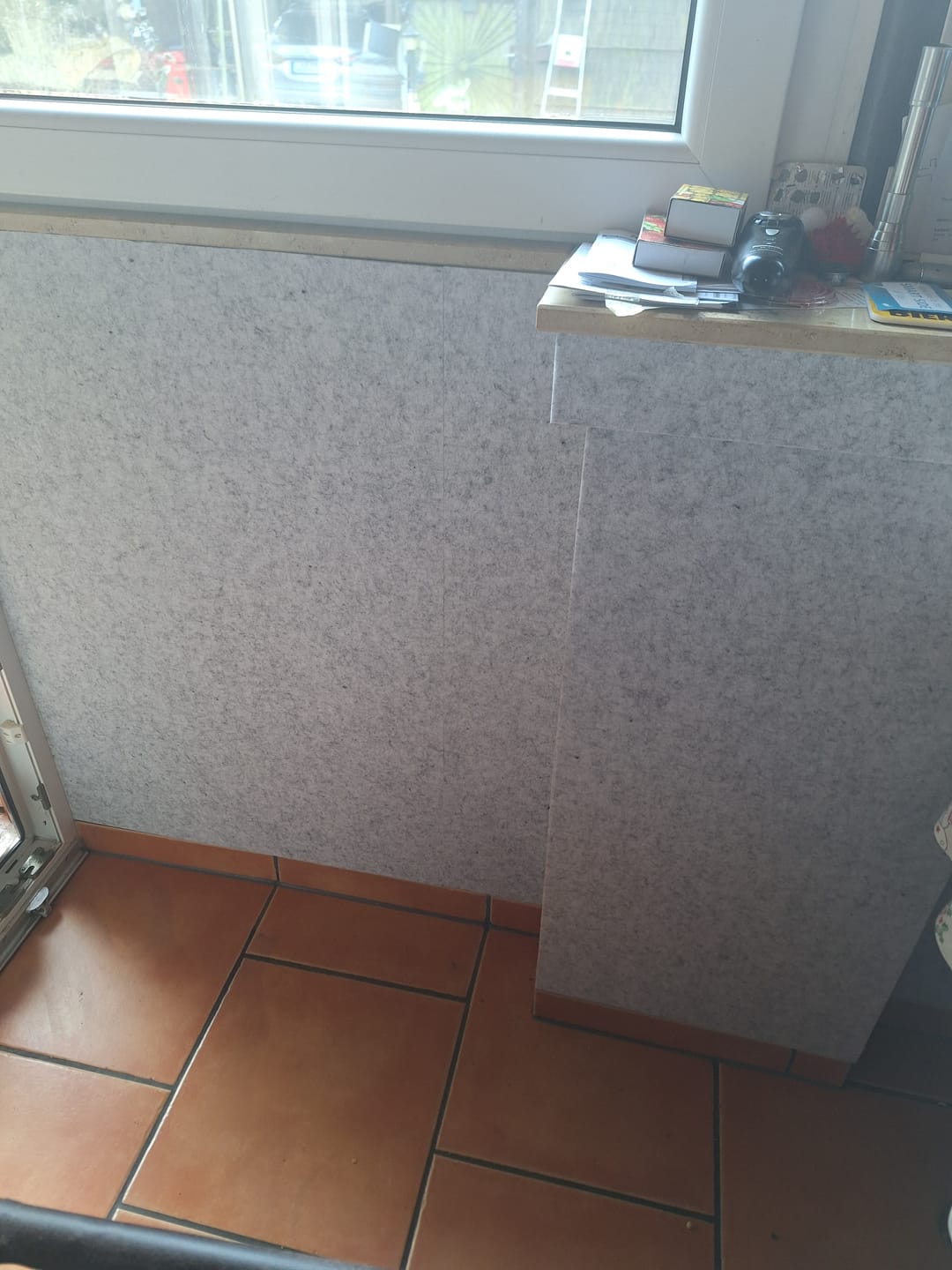 Customer photo review of Wandschutz Filz - Grau
