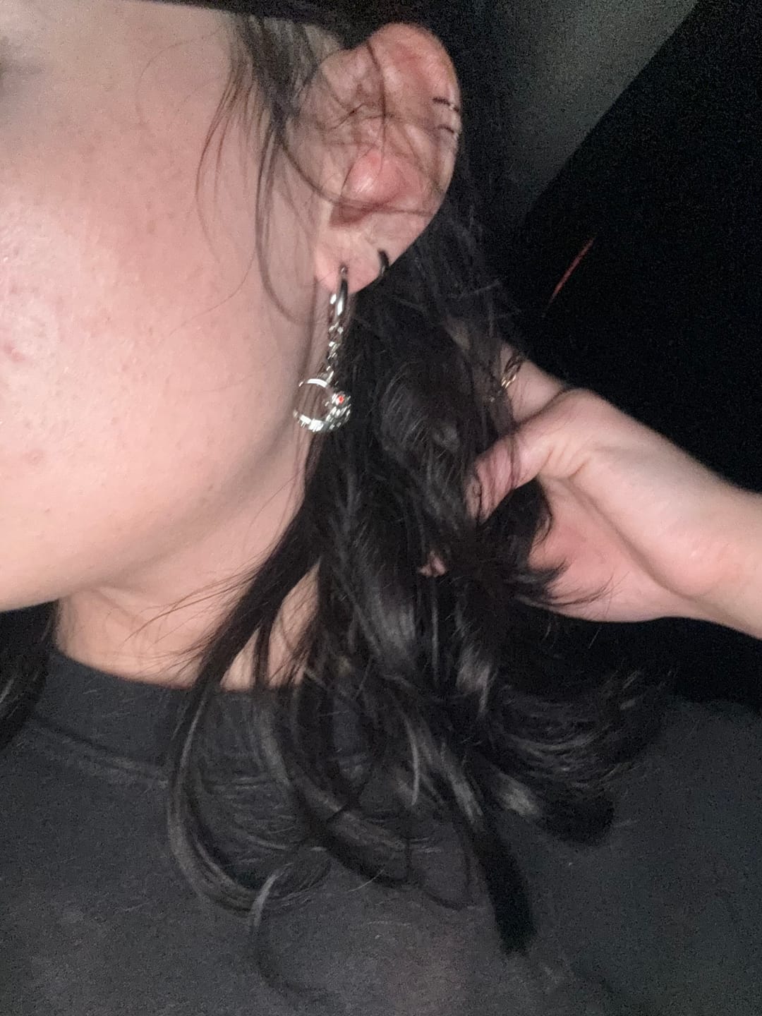 Customer photo review of LUNA DANGLE EARRING