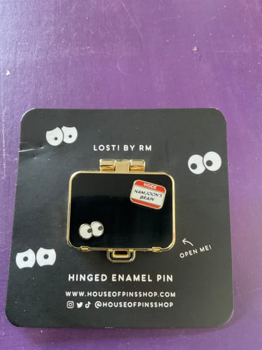 Customer photo review of LOST! Hinged Briefcase Pin