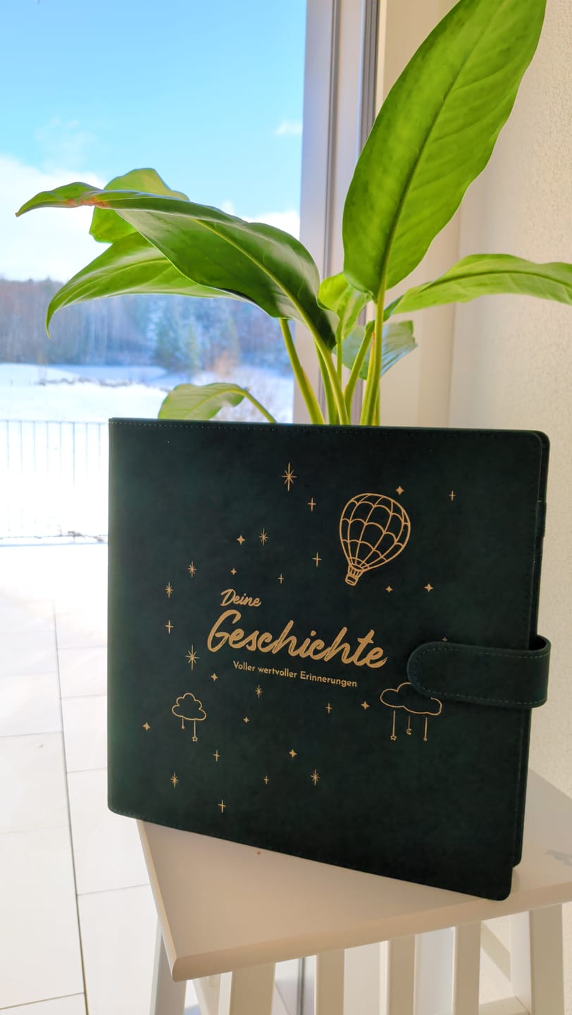 Customer photo review of Babyalbum Bundle – Schwangerschaft & erstes Jahr – Wald | Einband Dunkelgrün