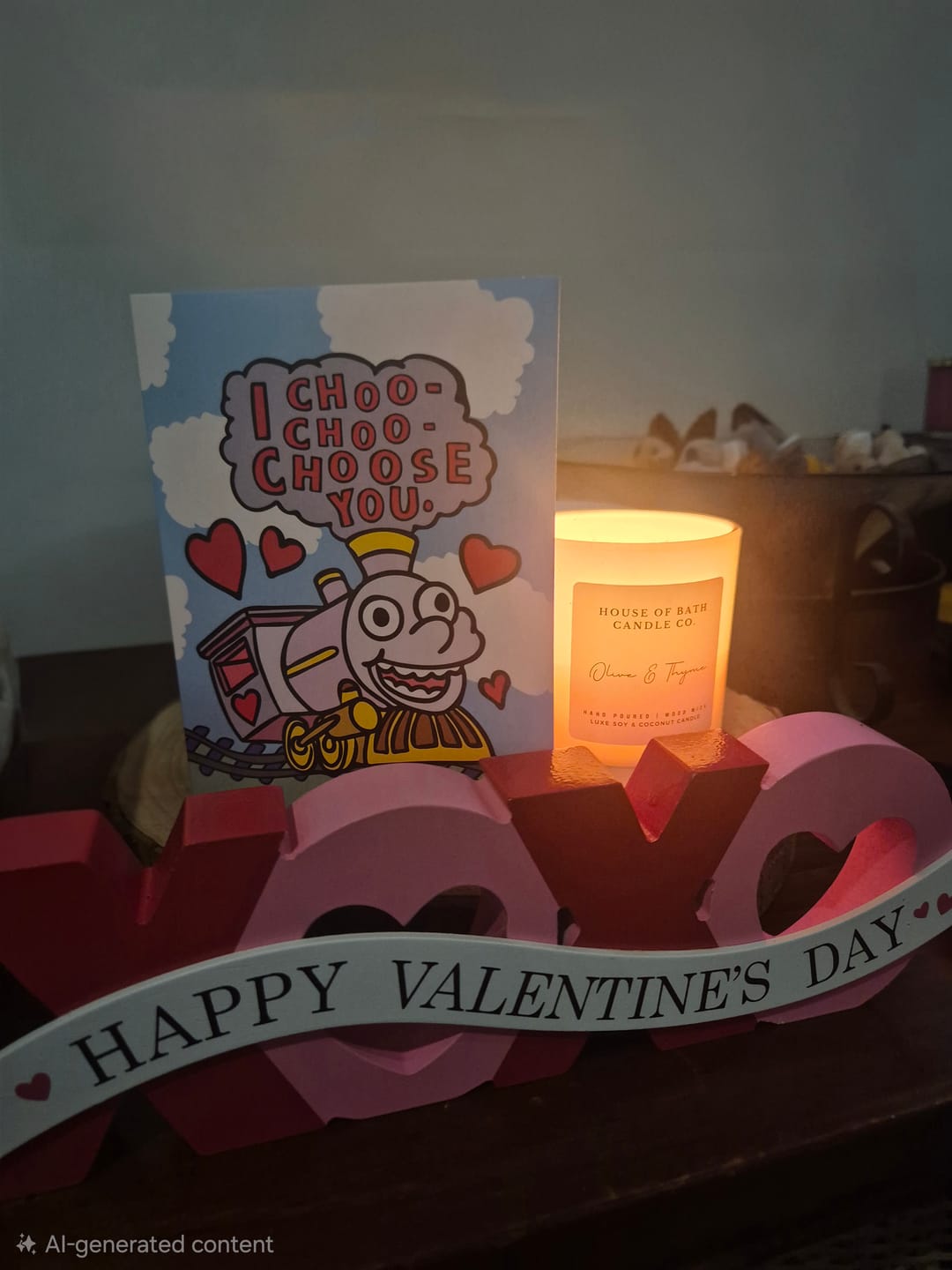 Customer photo review of I Choo Choo Choose You 🚂 - V-Day Card