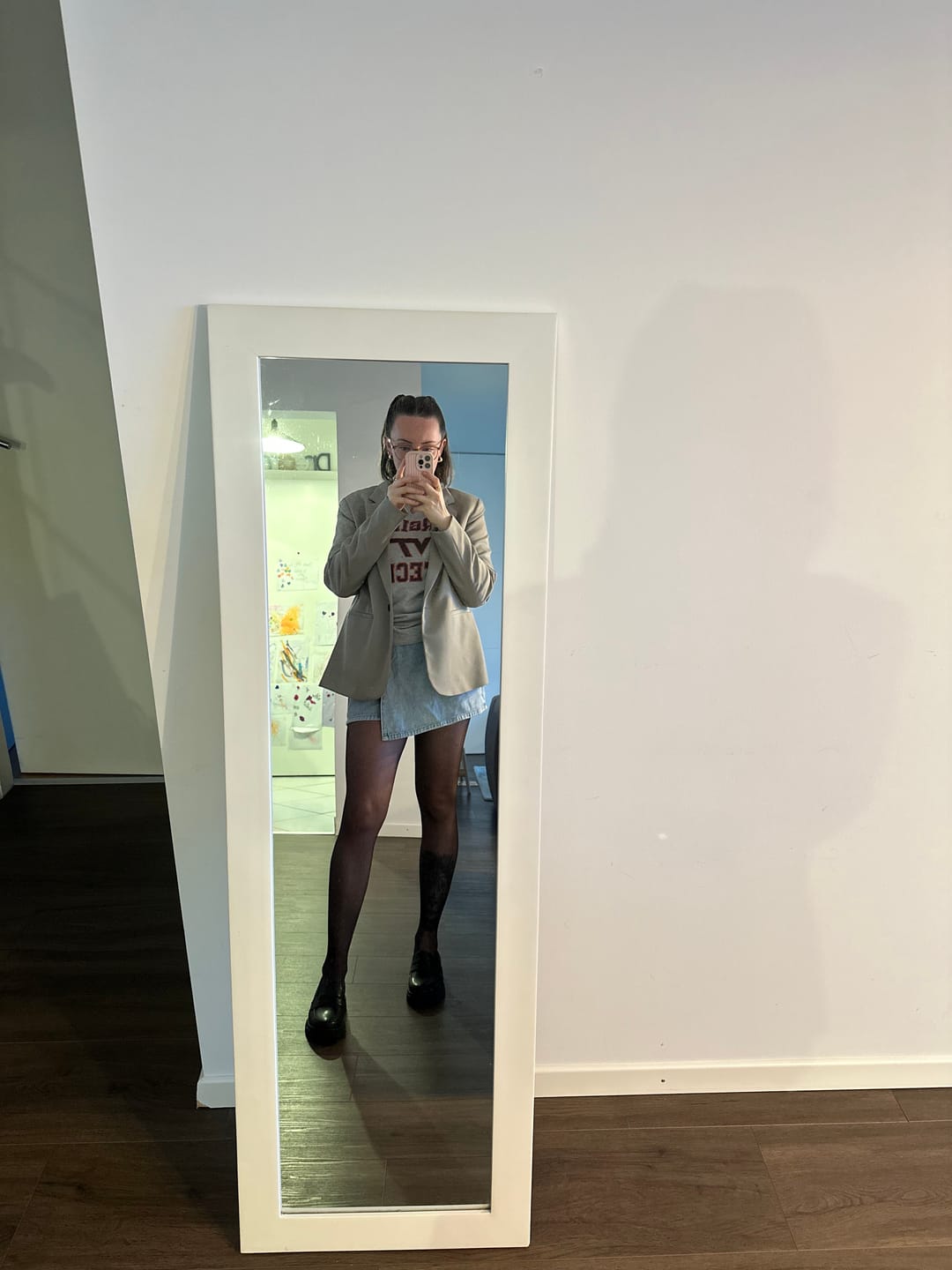 Customer photo review of T-shirt gris clair Virginia M