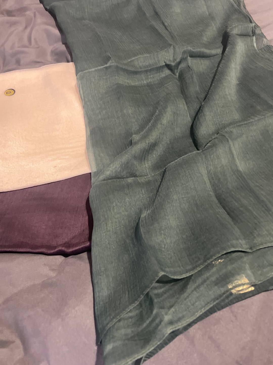 Customer photo review of Try Our New Crepe Fabrics: Free 3 Piece Bundle ✅