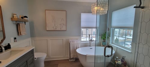 Customer photo review of Floral Symphony Abstract Canvas Art