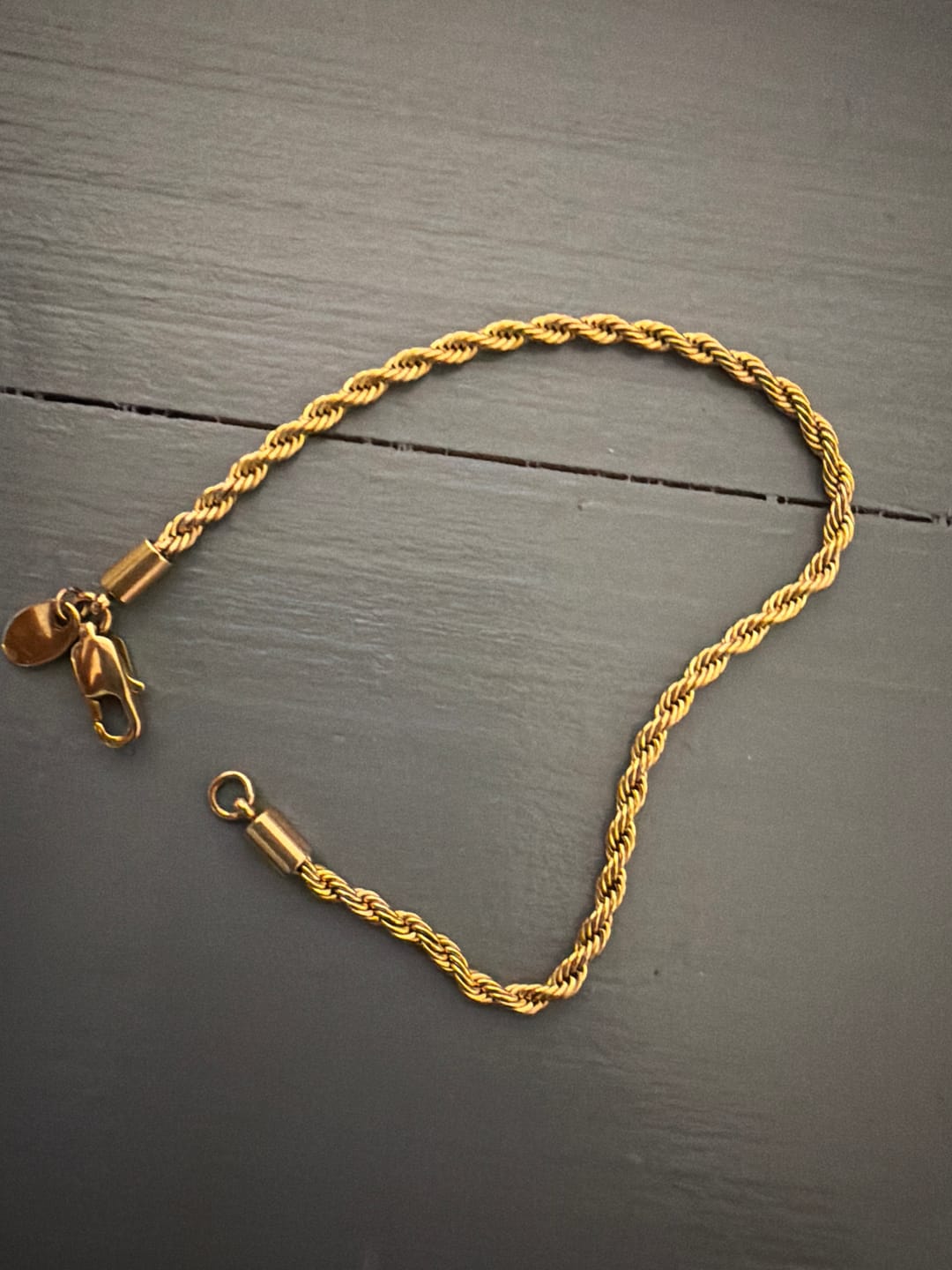 Customer photo review of Pulsera Rope Oro 3mm