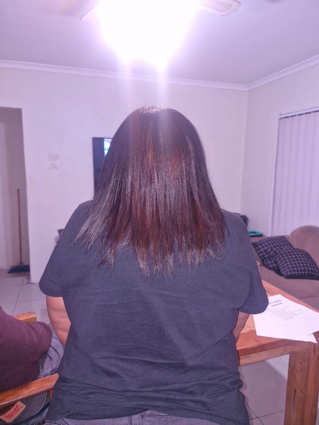 Customer photo review of Inoar Japanese Silk Aftercare Mask 300g - Hydrating Hair Treatment