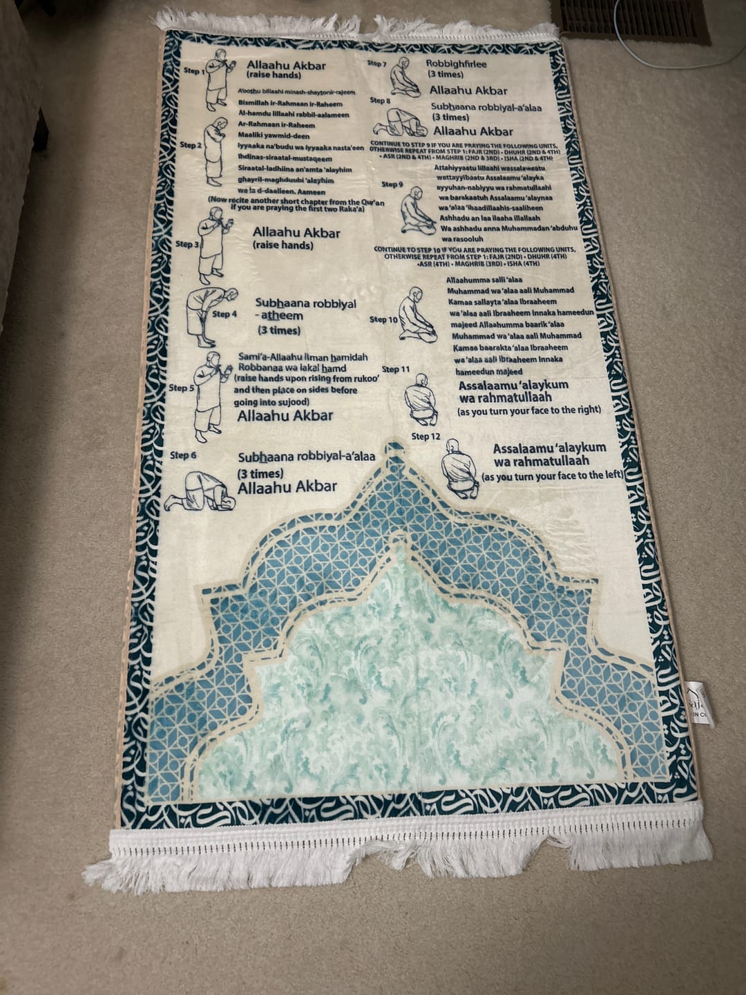 Customer photo review of Set of 13 Duaa Transparent Stickers