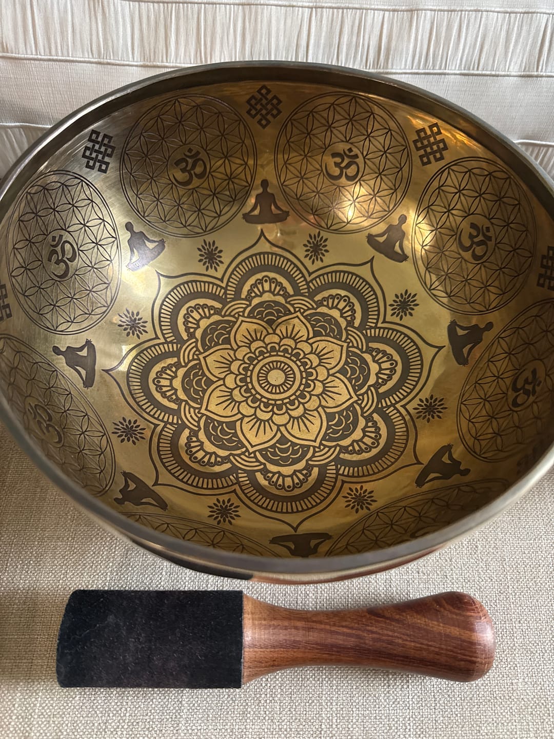 Customer photo review of Meditation Singing Bowl
