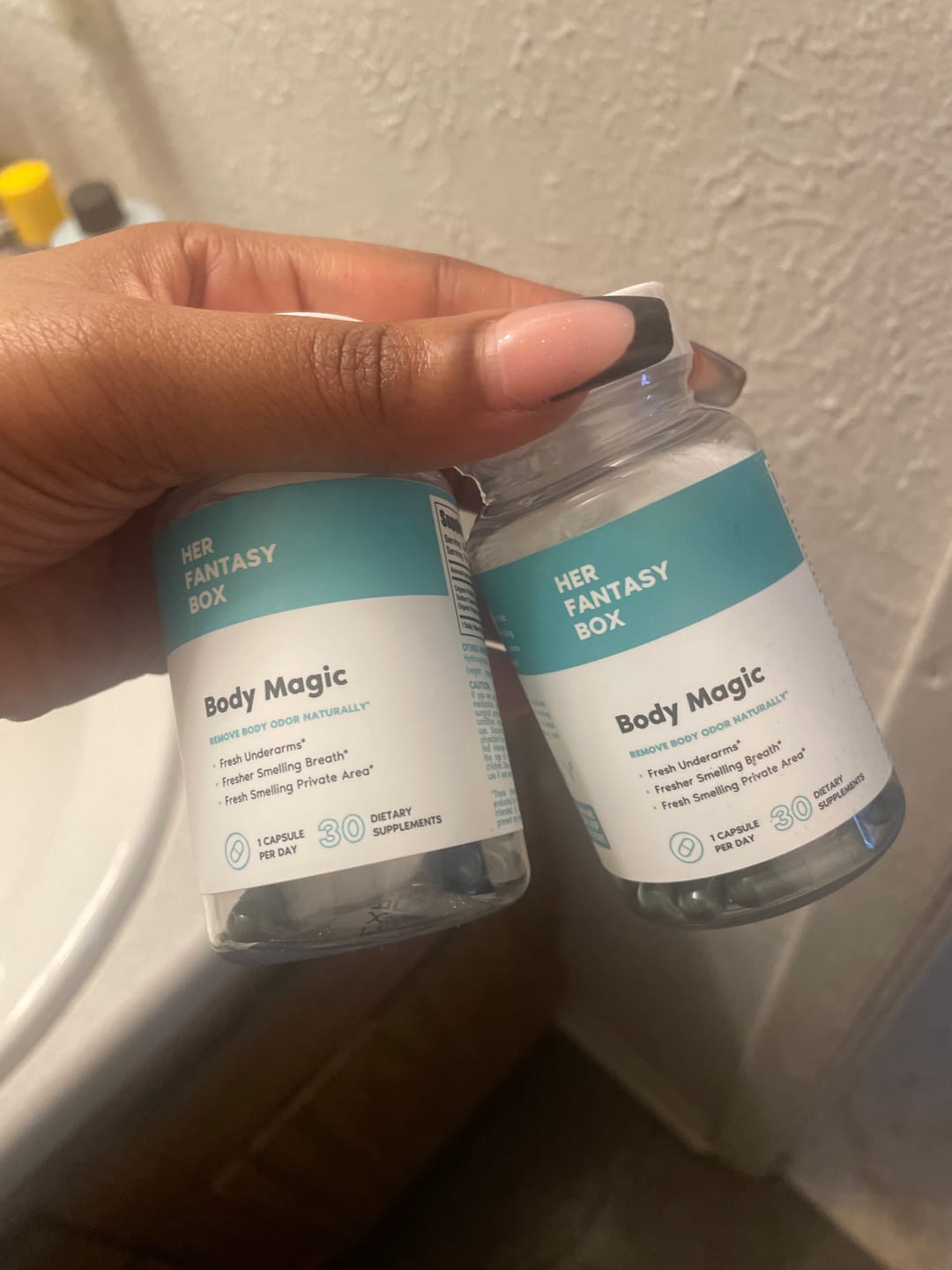 Customer photo review of Body Magic Chlorophyll Pill for Feminine Odor - 3 pk