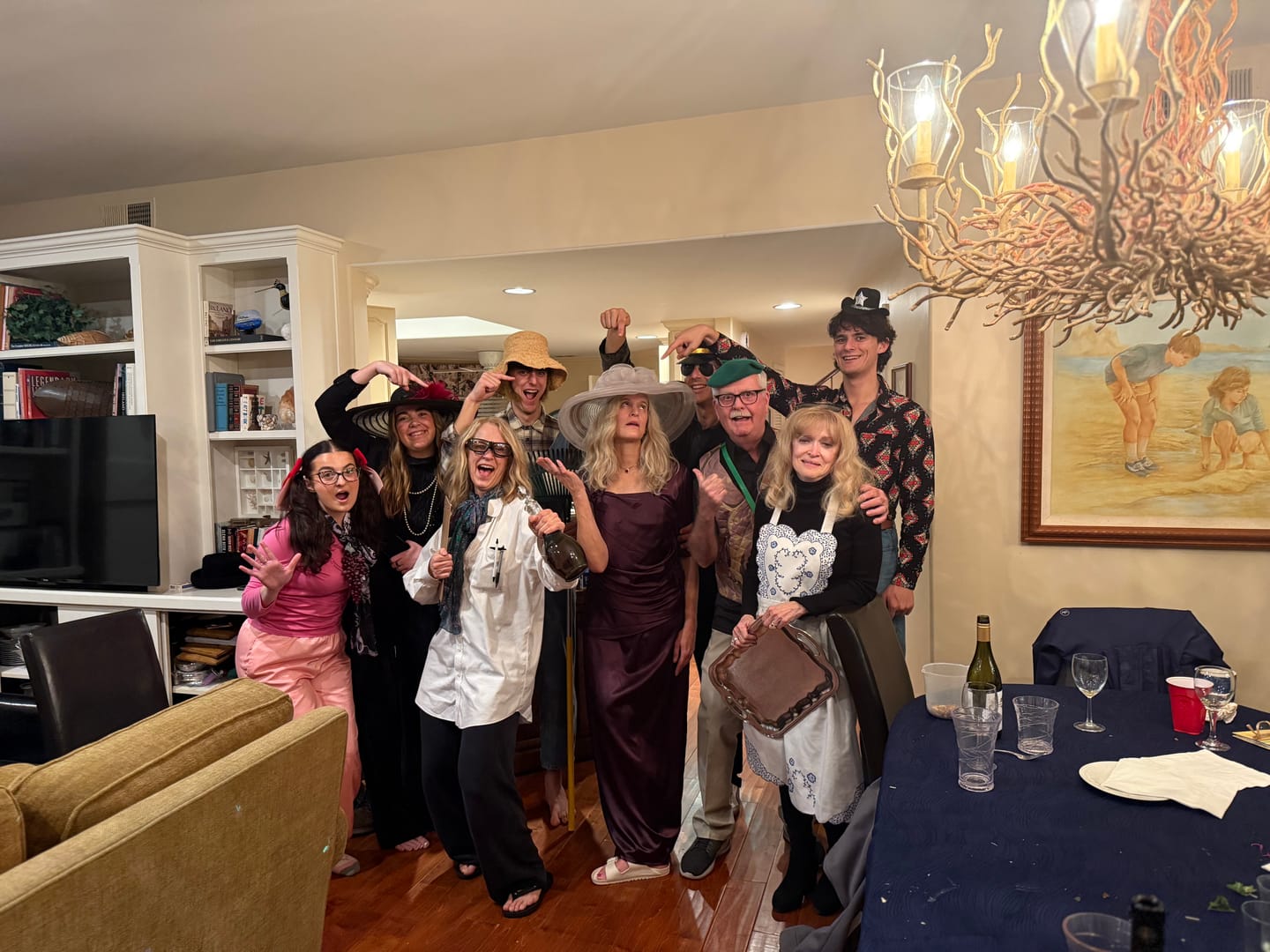 Customer photo review of A Wine Tasting Themed Murder Mystery Game Kit