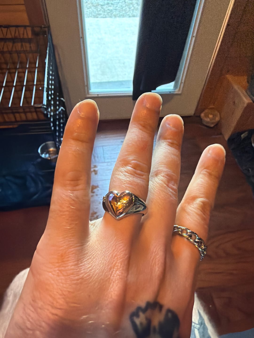 Customer photo review of LOCKET HEART RING