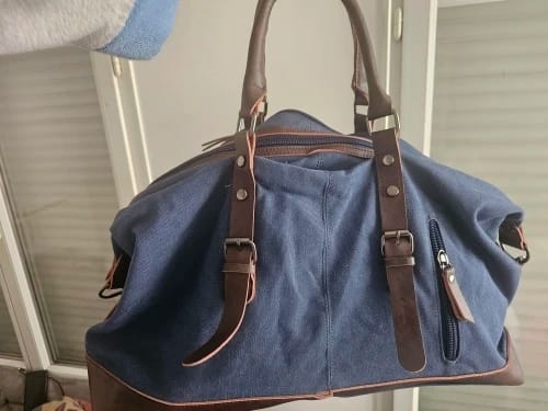 Customer photo review of Sac de Voyage Vintage Weekender Bag