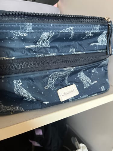Reseña con foto de un cliente sobre Cosmetiquero Doble Estampado
